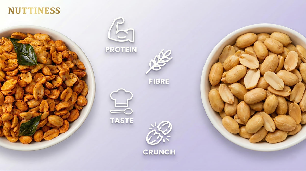 Protein-Packed Roasted Peanuts & Chickpeas |NUTTINESS SNACKS